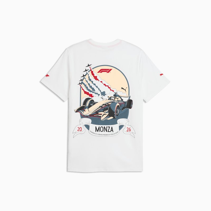 PUMA F1® Monza Tişört – ikinci el, Beyaz, Harika 2