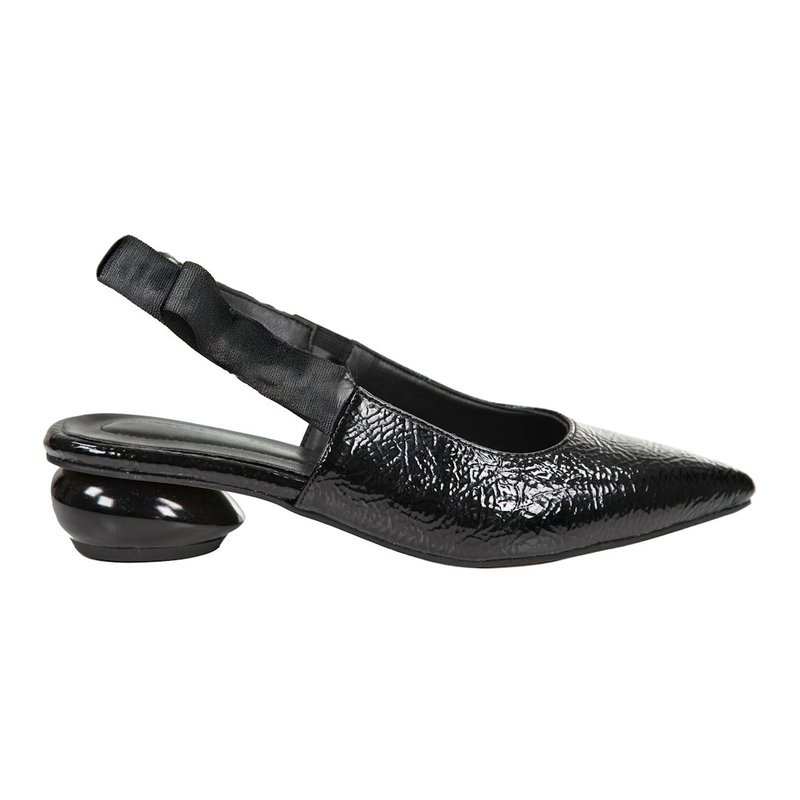 edit Rugan Slingback Ayakkabı – ikinci el, Siyah, İyi