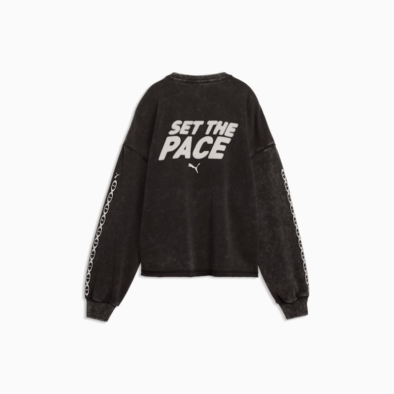 PUMA Run Culture COLLECTIVE Sweatshirt – ikinci el, Kahverengi, Harika 2
